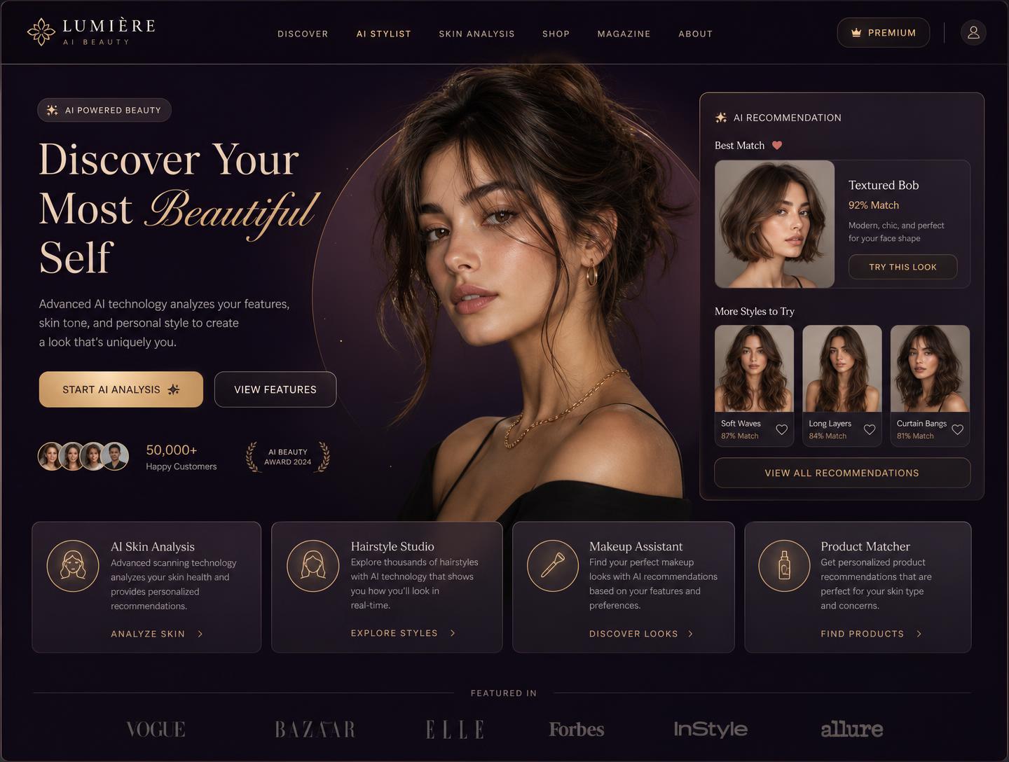 Hair Genie website designed by Aria Studios